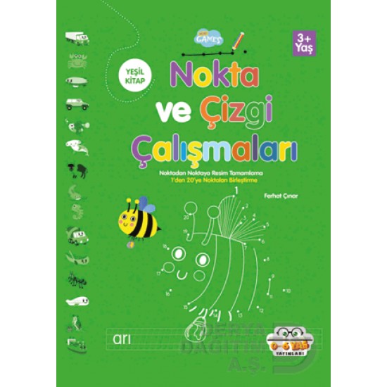06 YAŞ YAYINLARI / NOKTA VE ÇİZGİ ÇALIŞMALARI - YEŞİL KİTAP
