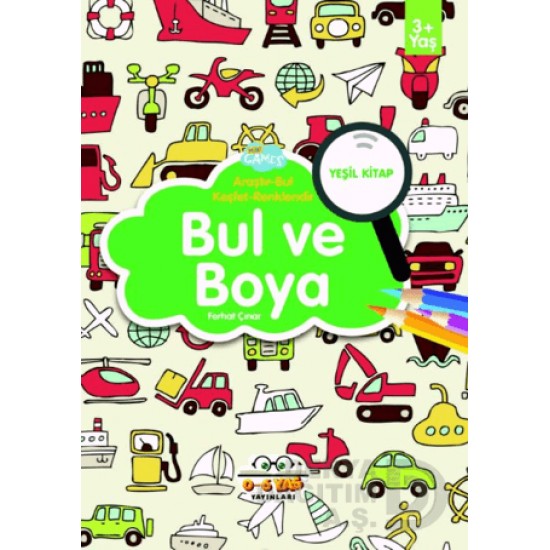 06 YAŞ YAYINLARI / BUL VE BOYA - YEŞİL KİTAP
