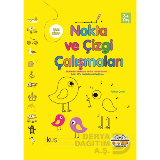06 YAŞ YAYINLARI / NOKTA VE ÇİZGİ ÇALIŞMALARI - SARI KİTAP