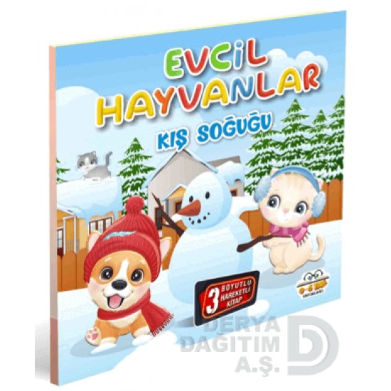 06 YAŞ YAYINLARI / HAREKETLİ KİTAPLAR - EVCİL HAYVANLAR KIŞ SOĞUĞU
