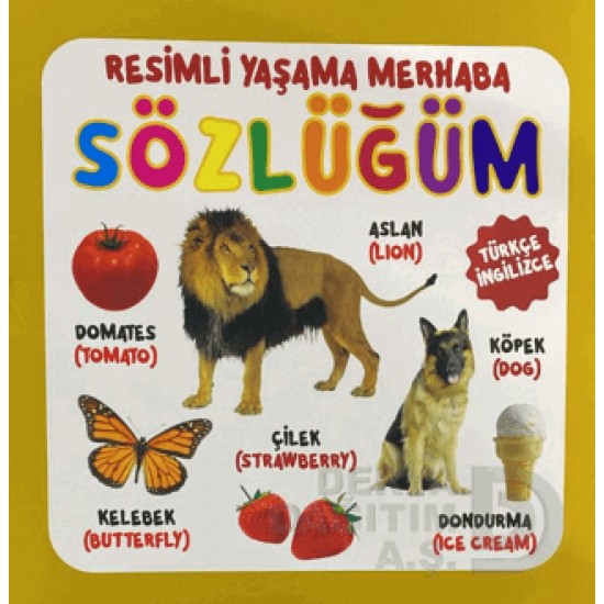 06 YAŞ YAYINLARI / KARTON KİTAPLAR - RESİMLİ YAŞAMA MERHABA SÖZLÜĞÜM