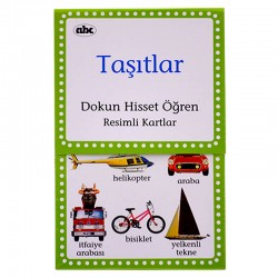ABC / TAŞITLAR - DOKUN HİSSET ÖĞREN (RESİMLİ KARTLAR)