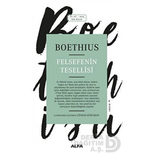 ALFA / FELSEFENİN TESELLİSİ -  BOETHIUS