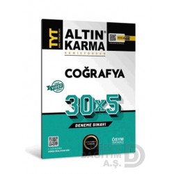 ALTIN KARMA /   TYT COĞRAFYA 30X5 DENEME SINAVI