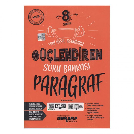 ANKARA YAY /    8. SINIF GÜÇLENDİREN PARAGRAF SORU BAN...