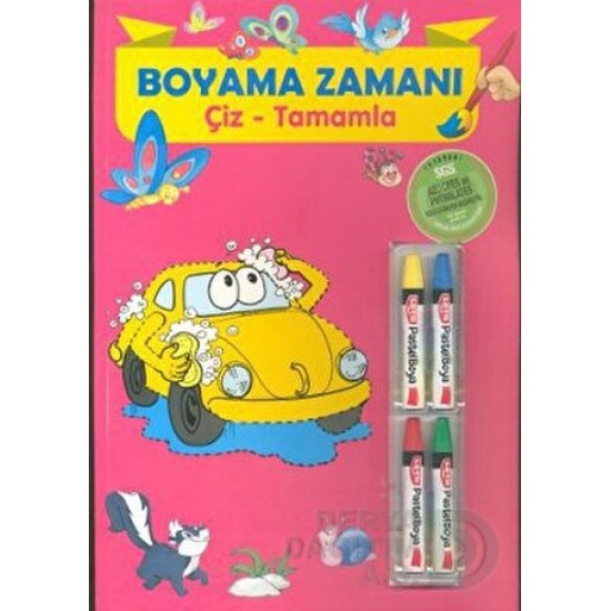 PARILTI / BOYAMA ZAMANI ÇİZ-TAMAMLA KALEMLİ