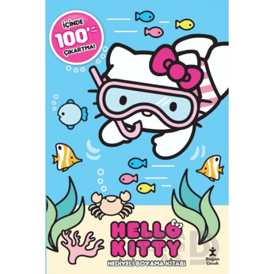 DOĞAN  / HELLO KITTY - 100 ÇIKARTMA HEDİYELİ BOYAMA KİTABI