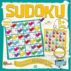 DOKUZ / ÇOCUKLAR İÇİN SUDOKU BOYAMA 5+ YAŞ