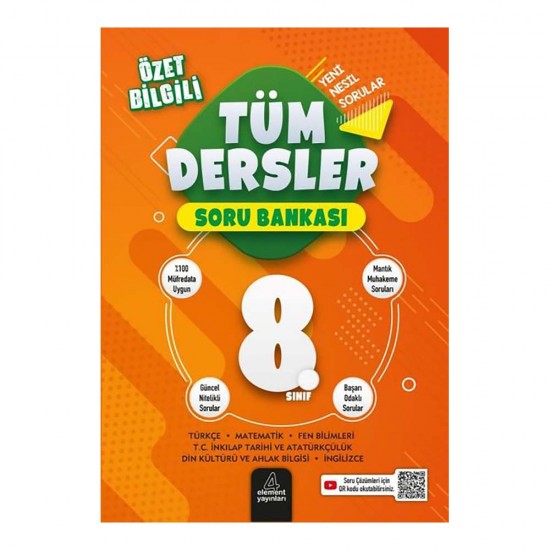 ELEMENT /  8.SINIF TÜM DERSLER SORU BANKASI(YENİ)