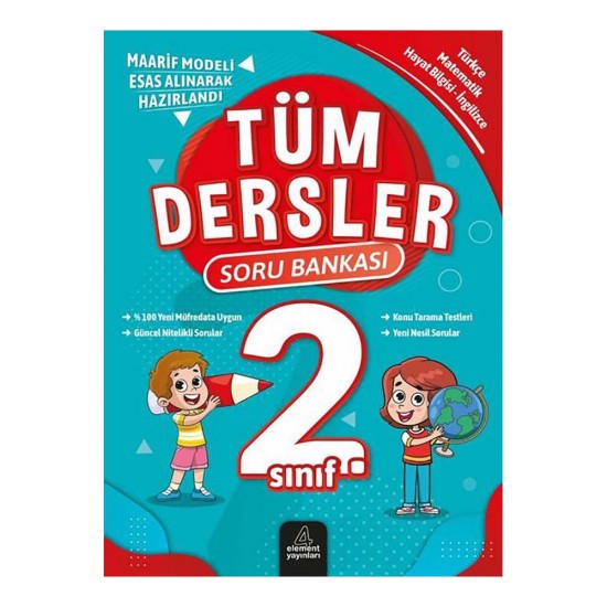 ELEMENT /  2.SINIF TÜM DERSLER SORU BANKASI(YENİ)