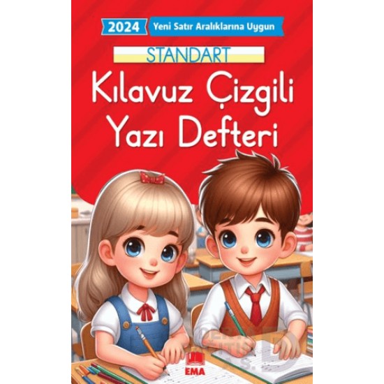 EMA KİTAP /  STANDART KLAVUZ ÇİZGİLİ YAZI DEFTERİ 2024 (17X24)