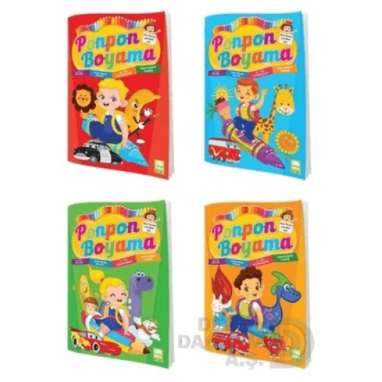 EMA KİTAP / PONPON BOYAMA(4 ÇEŞİT)