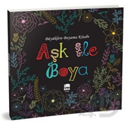 EMA KİTAP / BÜYÜKLERE BOYAMA KİTABI - (70031) AŞK İLE BOYAMA