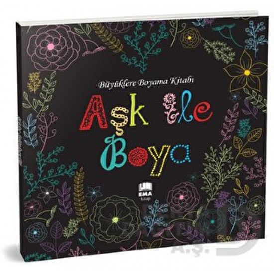 EMA KİTAP / BÜYÜKLERE BOYAMA KİTABI - (70031) AŞK İLE BOYAMA