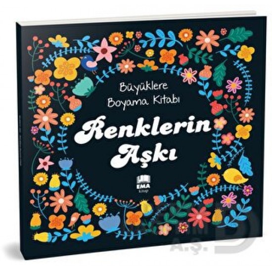 EMA KİTAP / BÜYÜKLERE BOYAMA KİTABI - 70017 RENKLERİN AŞKI