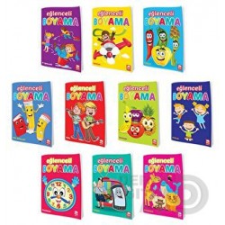 EMA KİTAP / EĞLENCELİ  BOYAMA (10 KİTAP TAKIM)