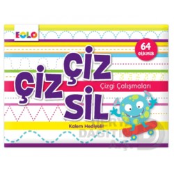 EOLO / ÇİZ ÇİZ SİL - ÇİZGİ ÇALIŞMALARI (64 ETKİNLİK)