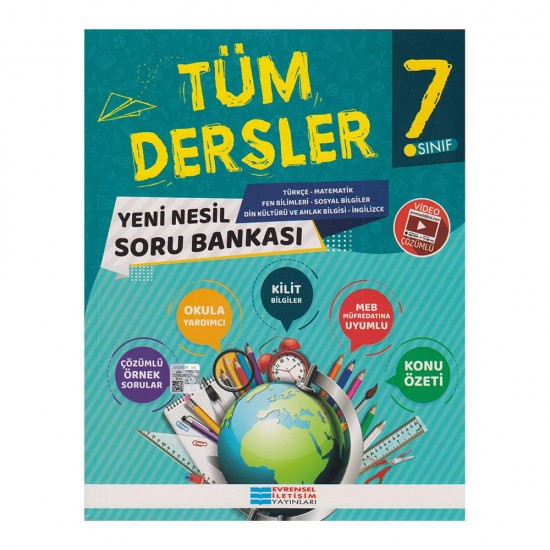 EVRENSEL / 7.SINIF TÜM DERSLER SORU BANKASI