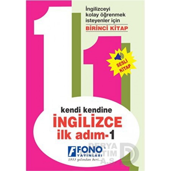 FONO / İNGİLİZCE İLK ADIM  - 1 SESLİ KİTAP (KENDİ KENDİNE)