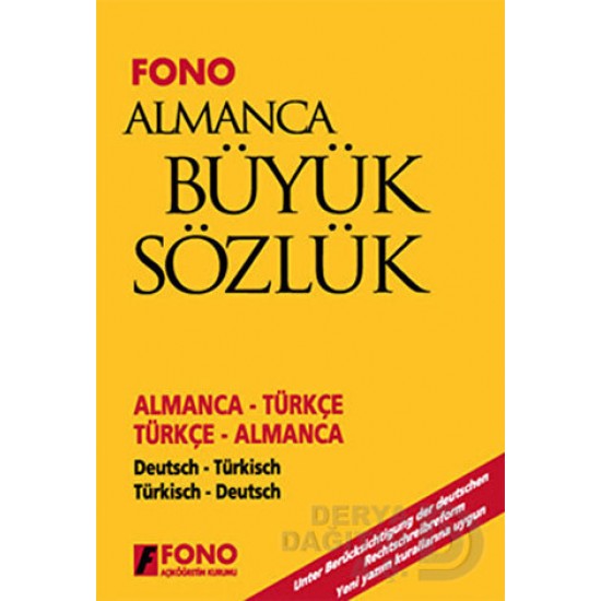 FONO / ALMANCA BÜYÜK SÖZLÜK