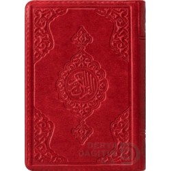 HAYRAT /  KURANI KERİM ÇANTA BOY - KIRMIZI (2RENK YALDIZLI KILIFLI