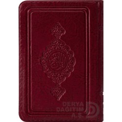 HAYRAT /  KURANI KERİM CEP (2 RENKLİ BORDO  YAL - KILIFLI)