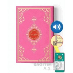 HAYRAT / KURAN-I KERİM  (6658)ORTA BOY PEMBE  2 RENKLİ