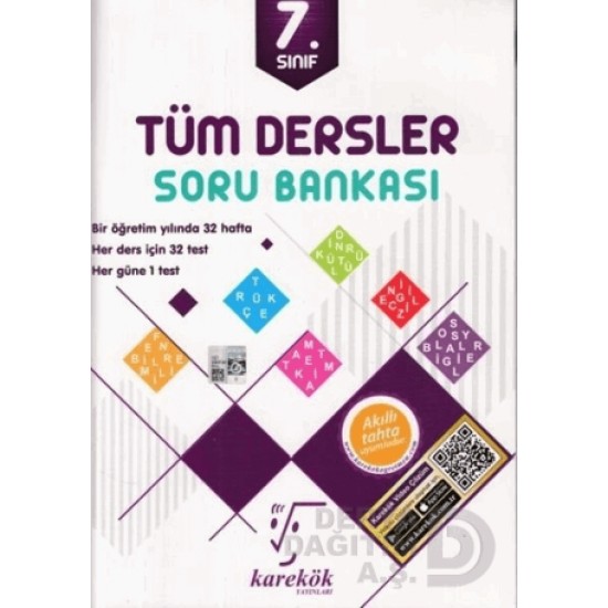 KAREKÖK /  7.SINIF TÜM DERSLER SORU BANKASI(YENİ)