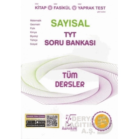 KAREKÖK /  TYT TÜM DERSLER SAYISAL S B