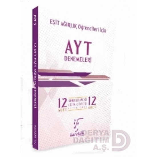 KAREKÖK /  AYT 12 Lİ DENEME SETİ EŞİT AĞIRLIK