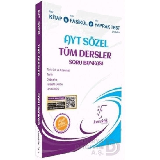 KAREKÖK / AYT SÖZEL TÜM DERSLER SORU BANKASI