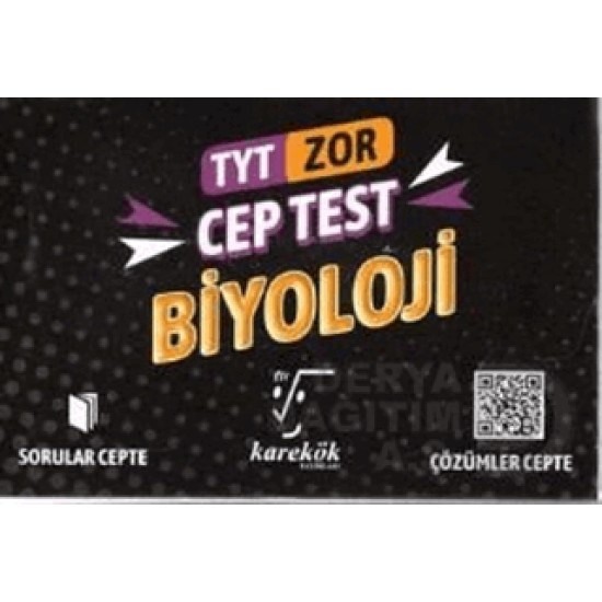 KAREKÖK /  TYT BİYOLOJİ CEP TEST ZOR