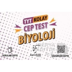 KAREKÖK /  TYT BİYOLOJİ CEP TEST KOLAY