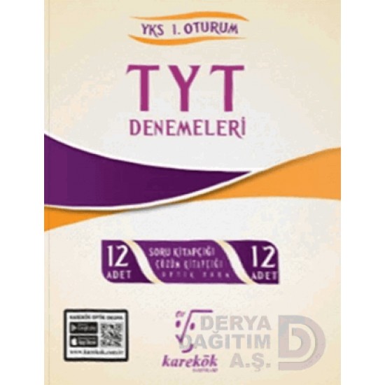 KAREKÖK /  TYT DENEMELERİ - (54857 12 Lİ DENEME)  YKS 1.OTURUM