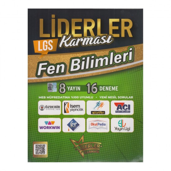LİDERLER KARMASI /  LGS FEN BİLİMLERİ  (8 YAYIN 16 DENEME)
