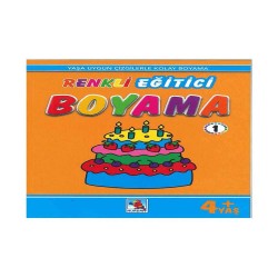 NURDAN /RENKLİ EĞİTİCİ BOYAMA-1 4+YAŞ