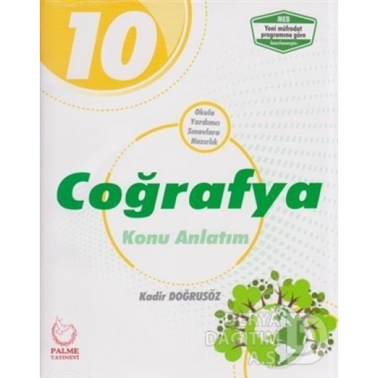 PALME /  10.SINIF COĞRAFYA KONU ANLATIM  İADESİZ