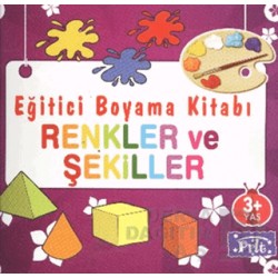 PARILTI / EĞİTİCİ BOYAMA KİTABI - RENKLER VE ŞEKİL