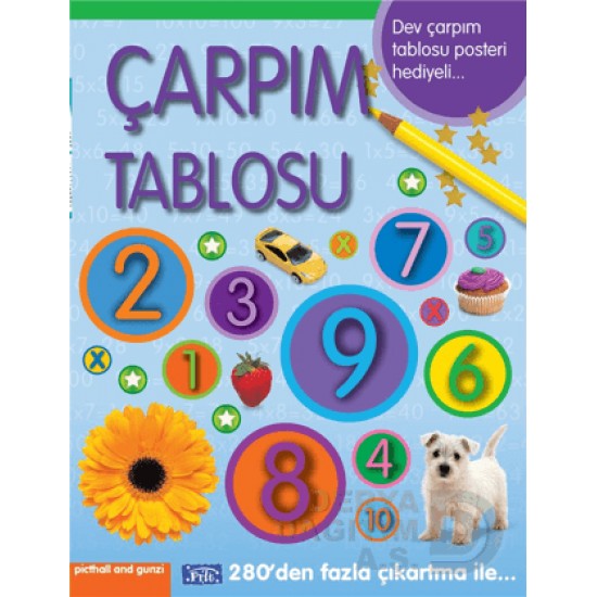 PARILTI / ÇARPIM TABLOSU + POSTER HEDİYELİ