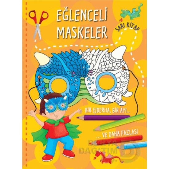 PARILTI / EĞLENCELİ MASKELER SARI KİTAP