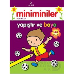 PARILTI / MİNİMİNİLER MOR KİTAP YAPIŞTIR VE BOYA