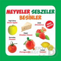 PARILTI / KARTON KİTAPLAR - MEYVELER SEBZELER BESİNLER