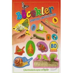 PARILTI / BÖCEKLER -  ÇIKARTMA AKTİVİTE KİTABI