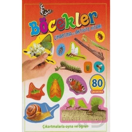 PARILTI / BÖCEKLER -  ÇIKARTMA AKTİVİTE KİTABI