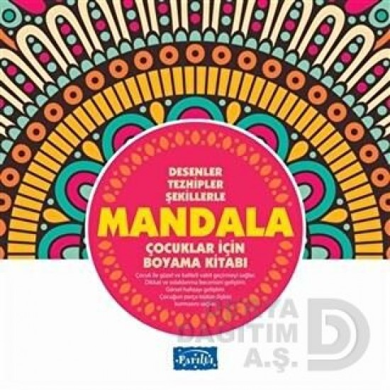 PARILTI / ÇOCUKLAR İÇİN MANDALA -PEMBE