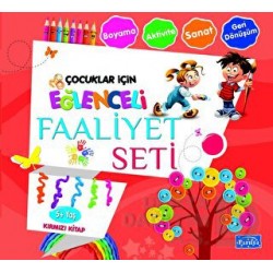 PARILTI / EĞLENCELİ FAALİYET SETİ - KIRMIZI  KİTAP