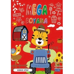 PARILTI / MEGA BOYAMA - KIRMIZI KİTAP
