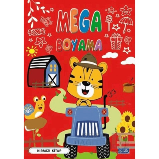 PARILTI / MEGA BOYAMA - KIRMIZI KİTAP