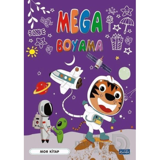 PARILTI / MEGA BOYAMA - MOR KİTAP