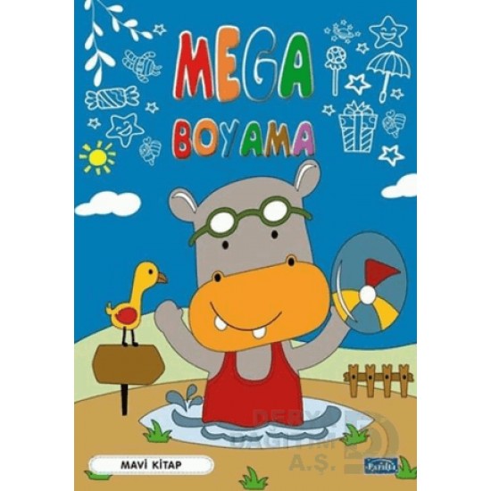 PARILTI / MEGA BOYAMA - MAVİ KİTAP